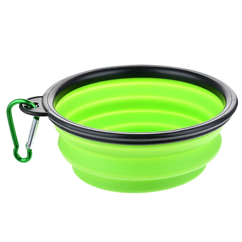 Large Collapsible Silicone Dog Bowl - 350/1000ml Portable Feeding Container for Outdoor Travel