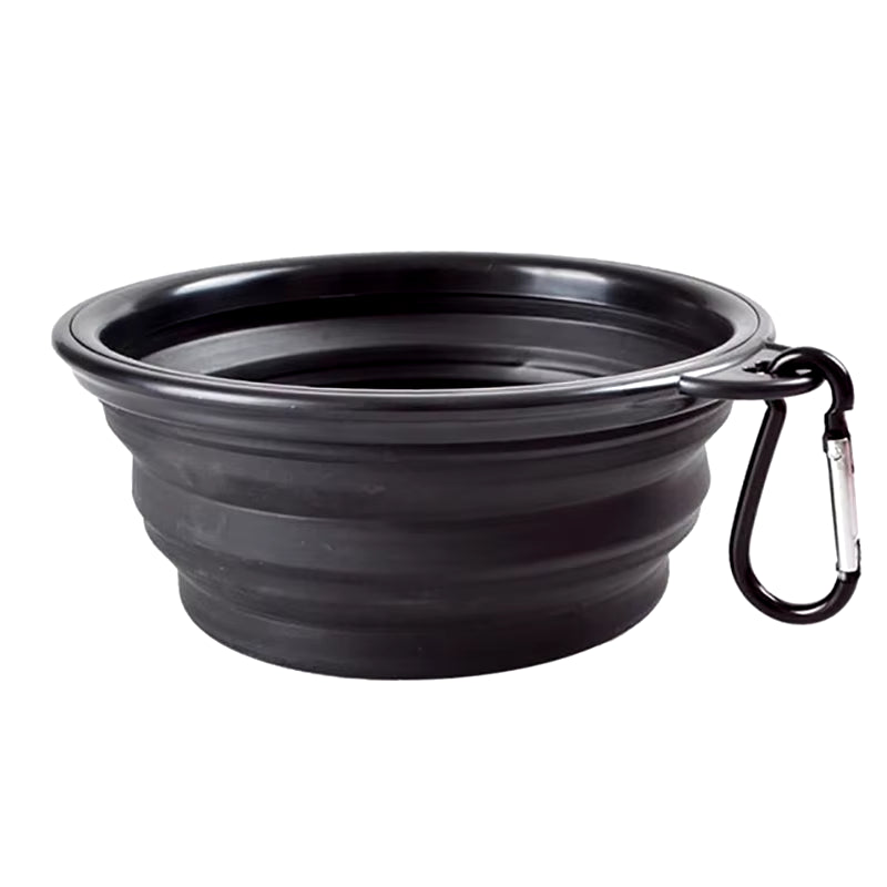 Large Collapsible Silicone Dog Bowl - 350/1000ml Portable Feeding Container for Outdoor Travel
