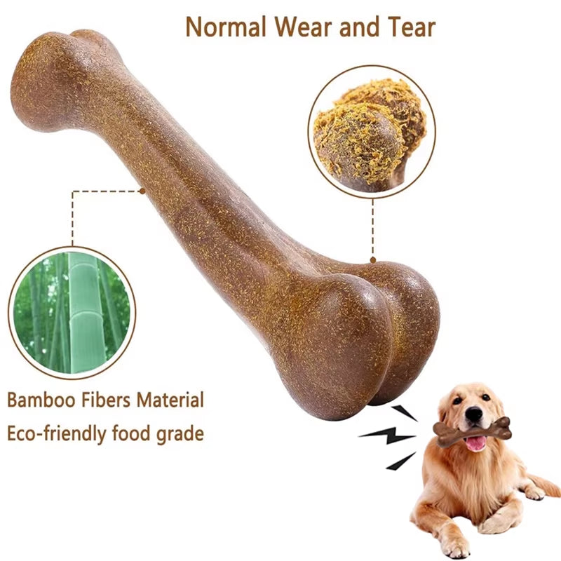 Indestructible Natural Tough Anti-Bite Chew Toy for Large and Medium Dogs - Dental Care and Teething Solution