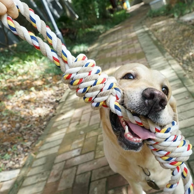 60CM Durable Molar Rope Toy for Large Dogs - Ideal for Rottweilers and Golden Retrievers - WF1015