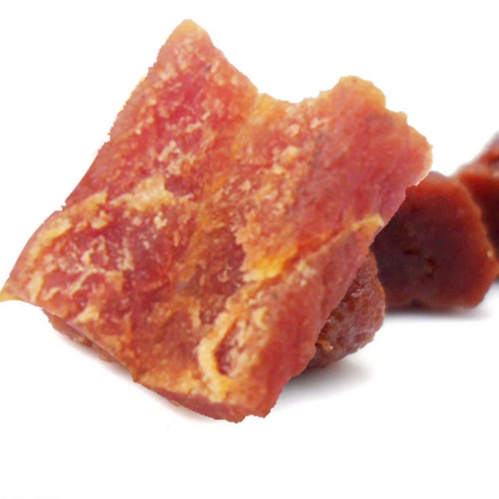 220g 100% Natural Dry Dog Food Snacks - Beef Granules Twist Sticks for Small to Medium Pets - Ideal Training Treats